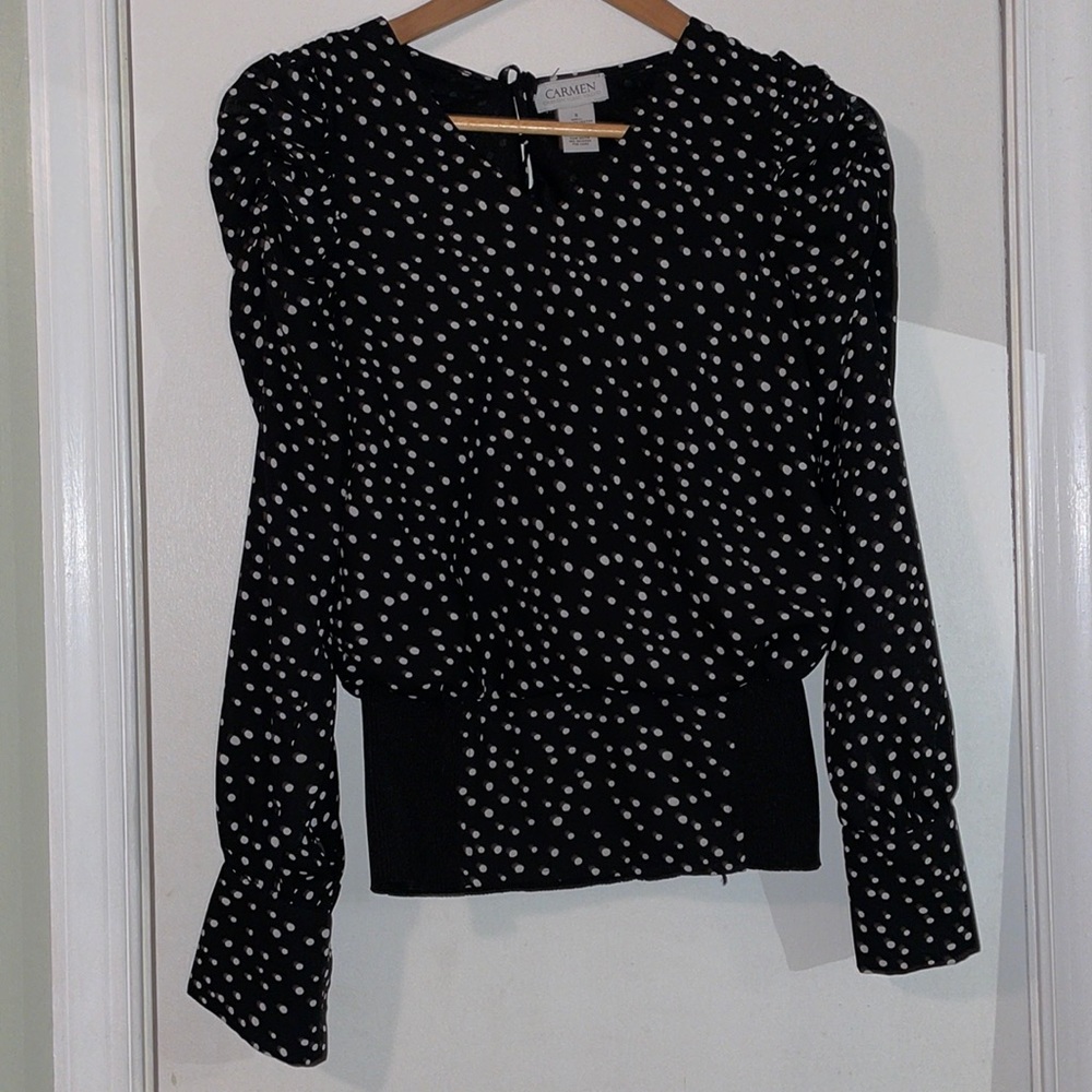 Polka dot blouse